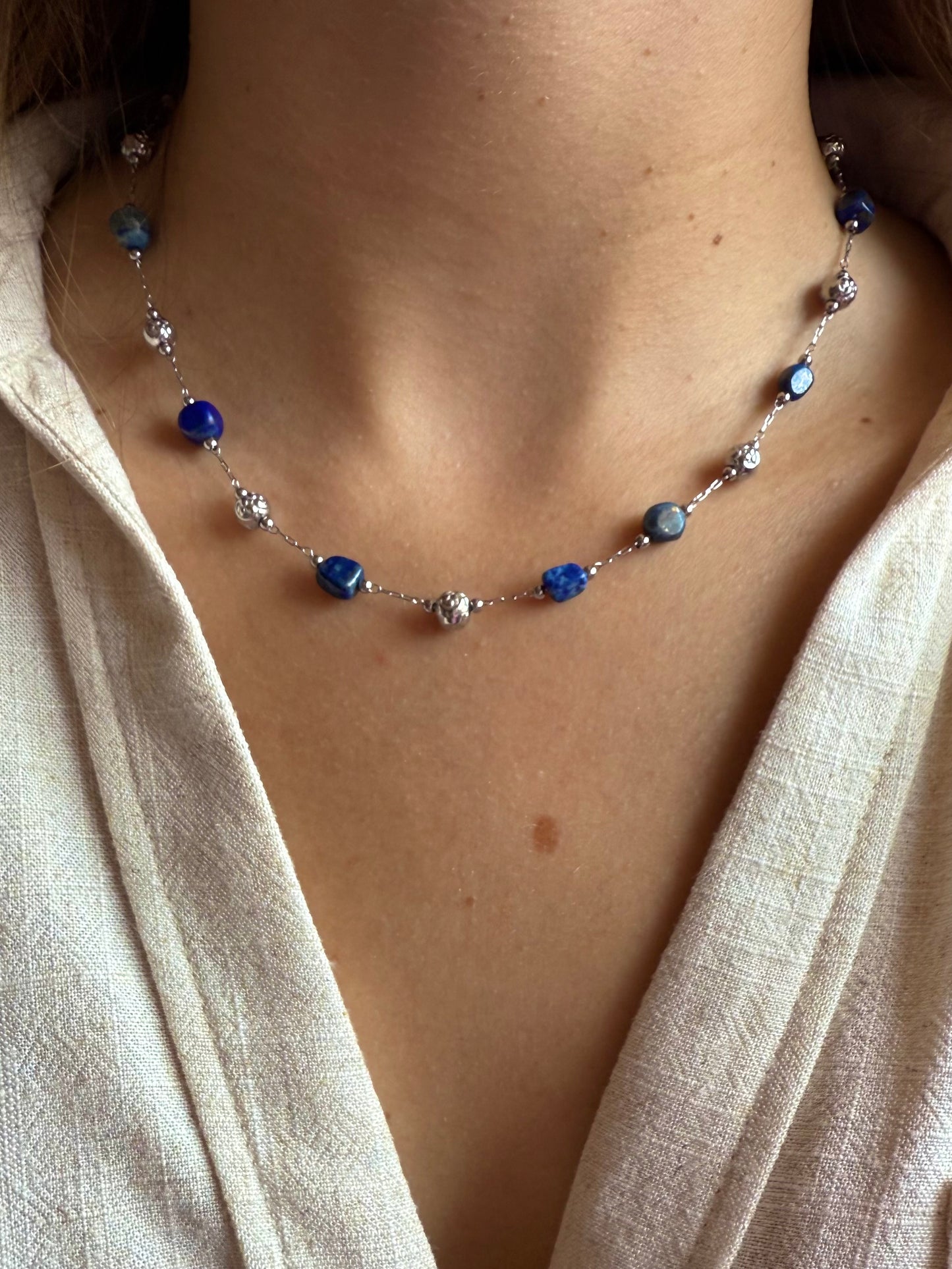Collier Cérès - Lapis-lazuli