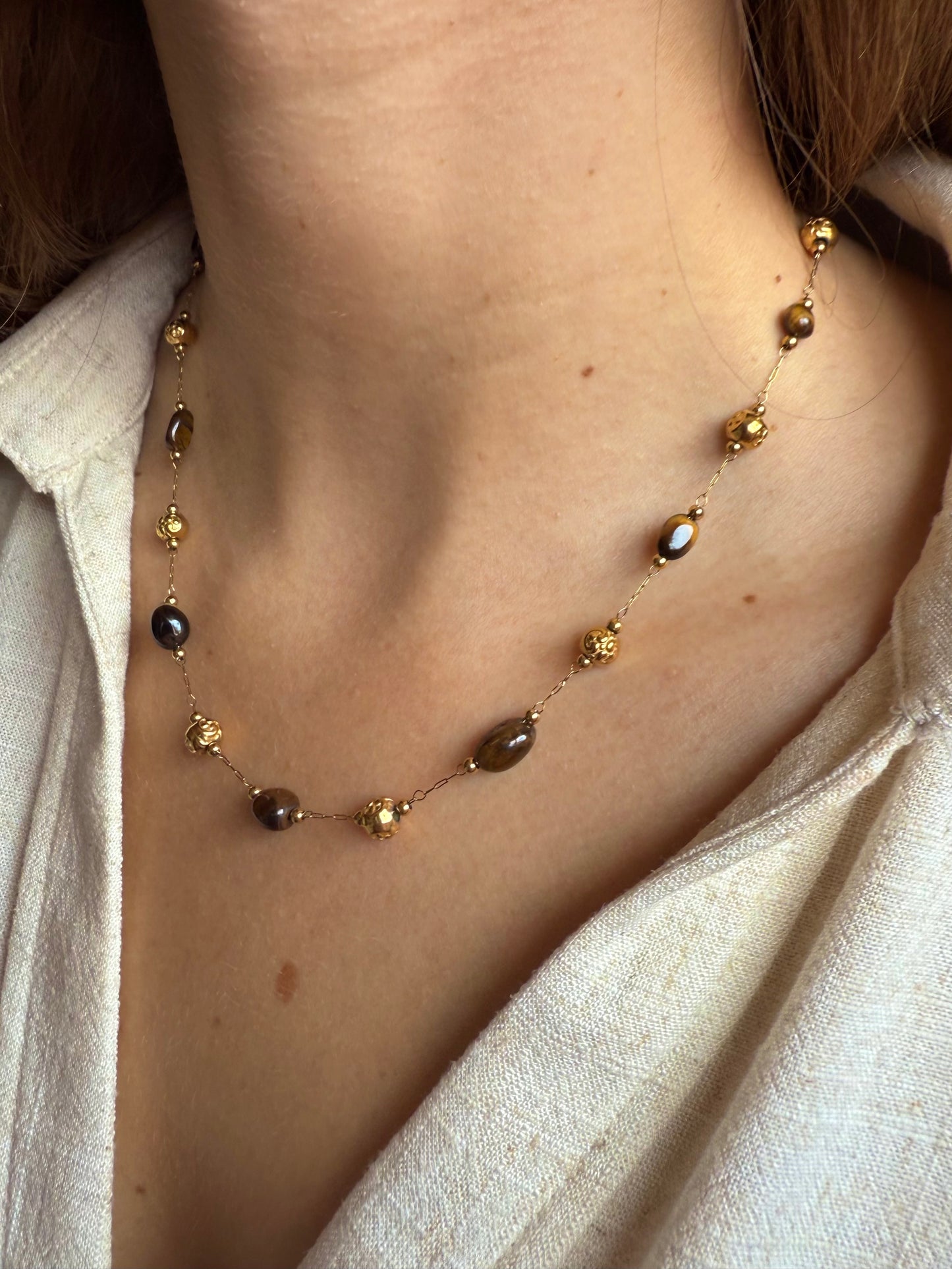 Collier Cérès - Oeil de Tigre