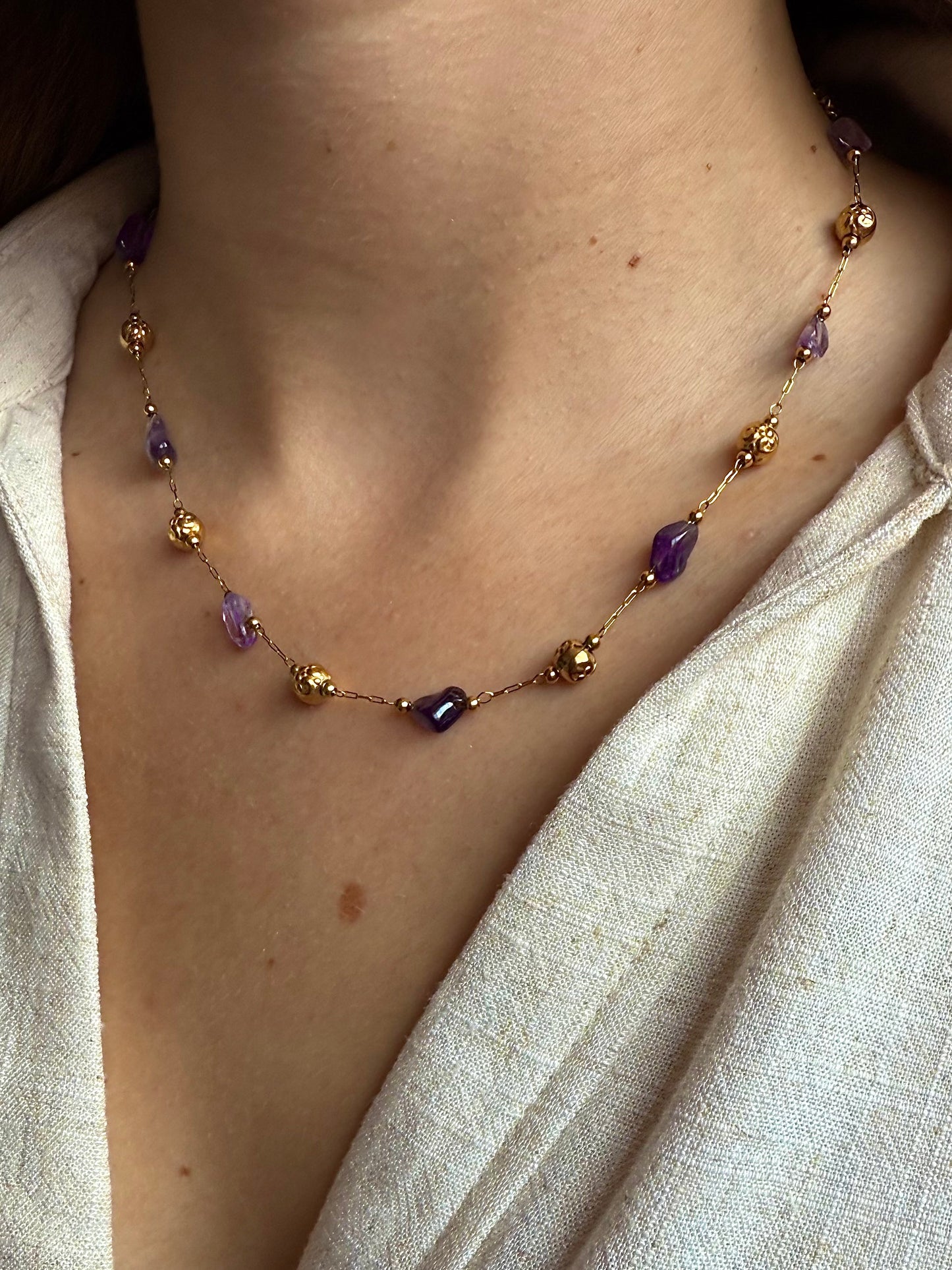 Collier Cérès - Améthyste