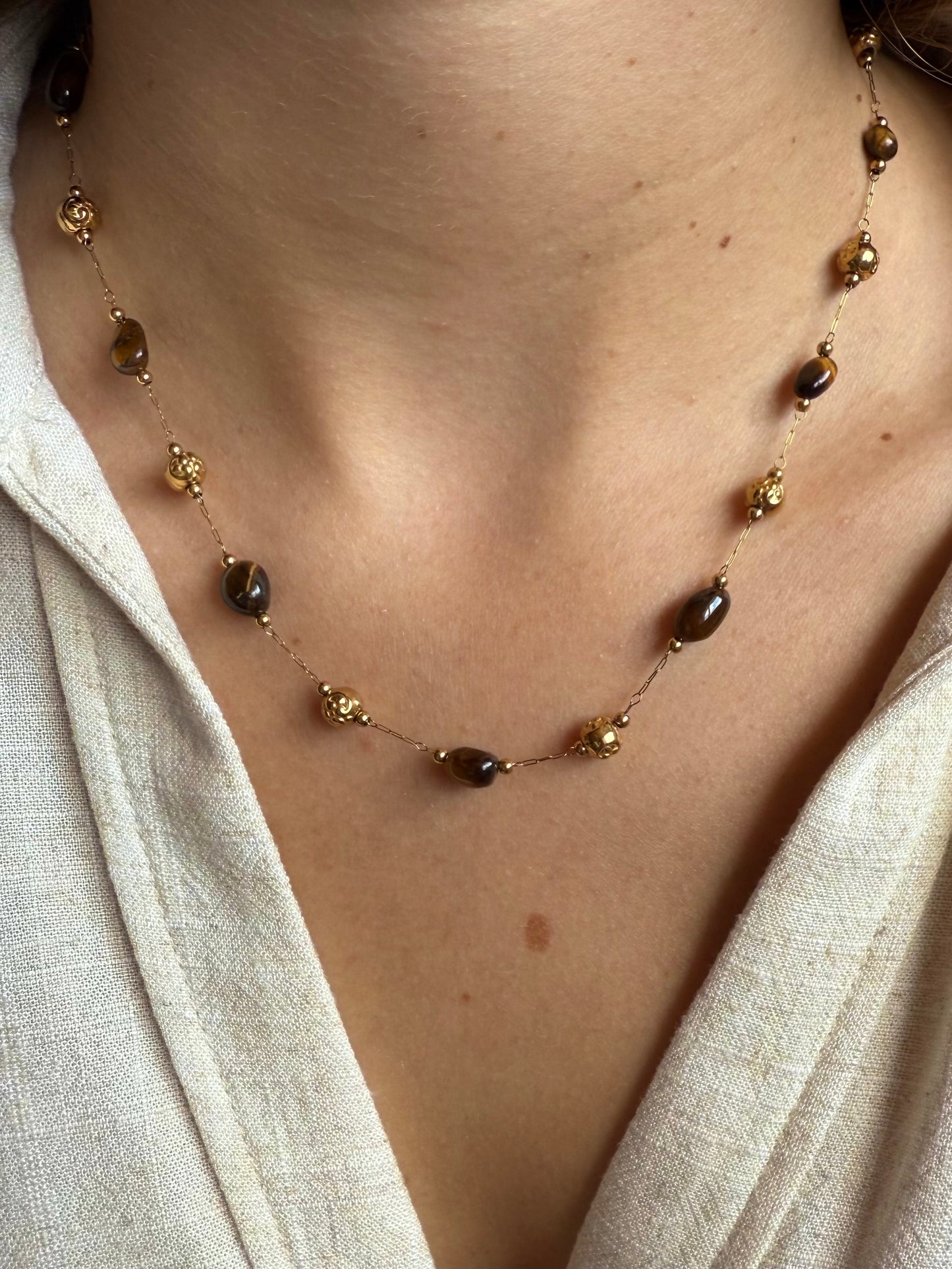 Collier Cérès - Oeil de Tigre