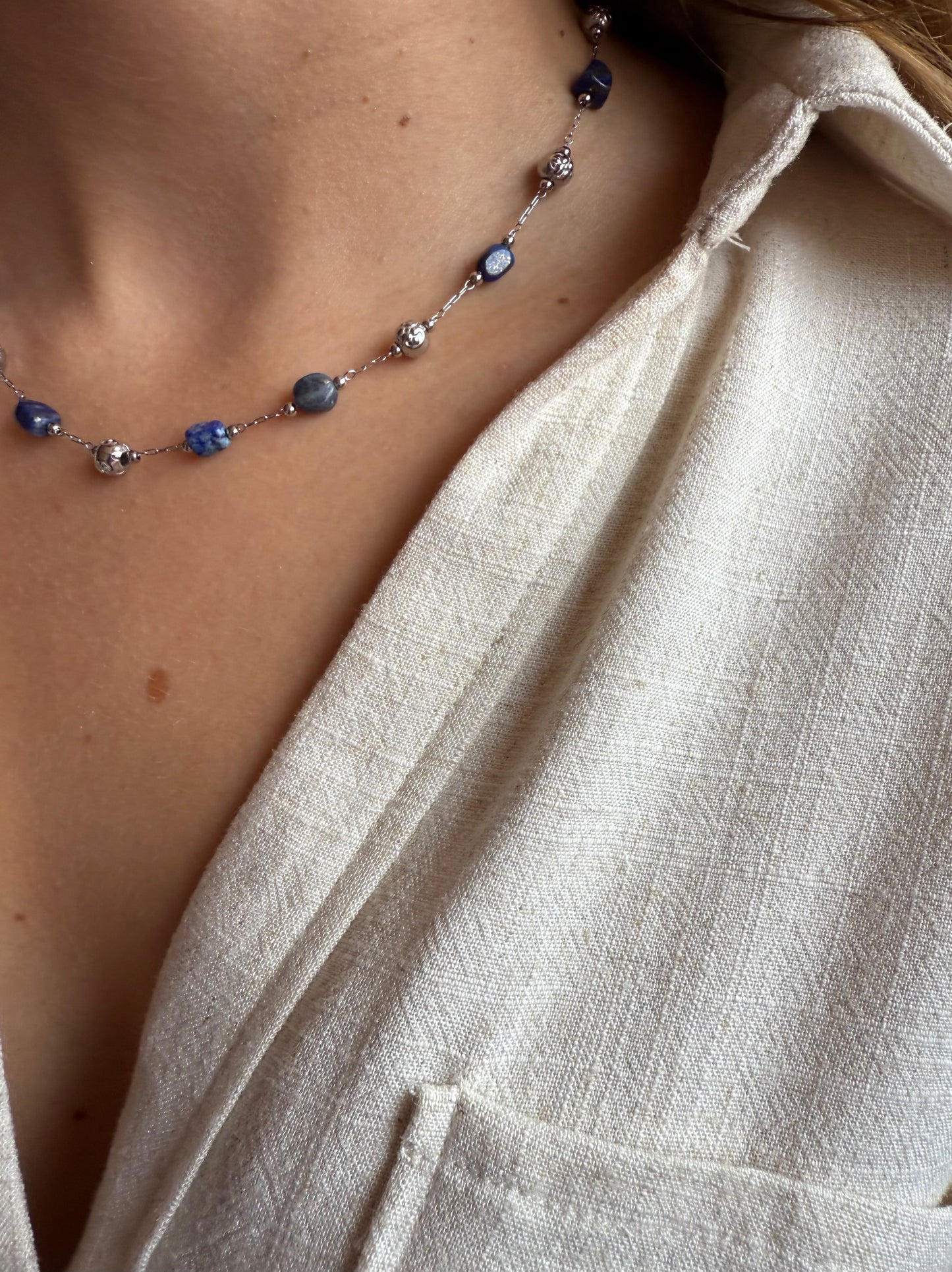 Collier Cérès - Lapis-lazuli