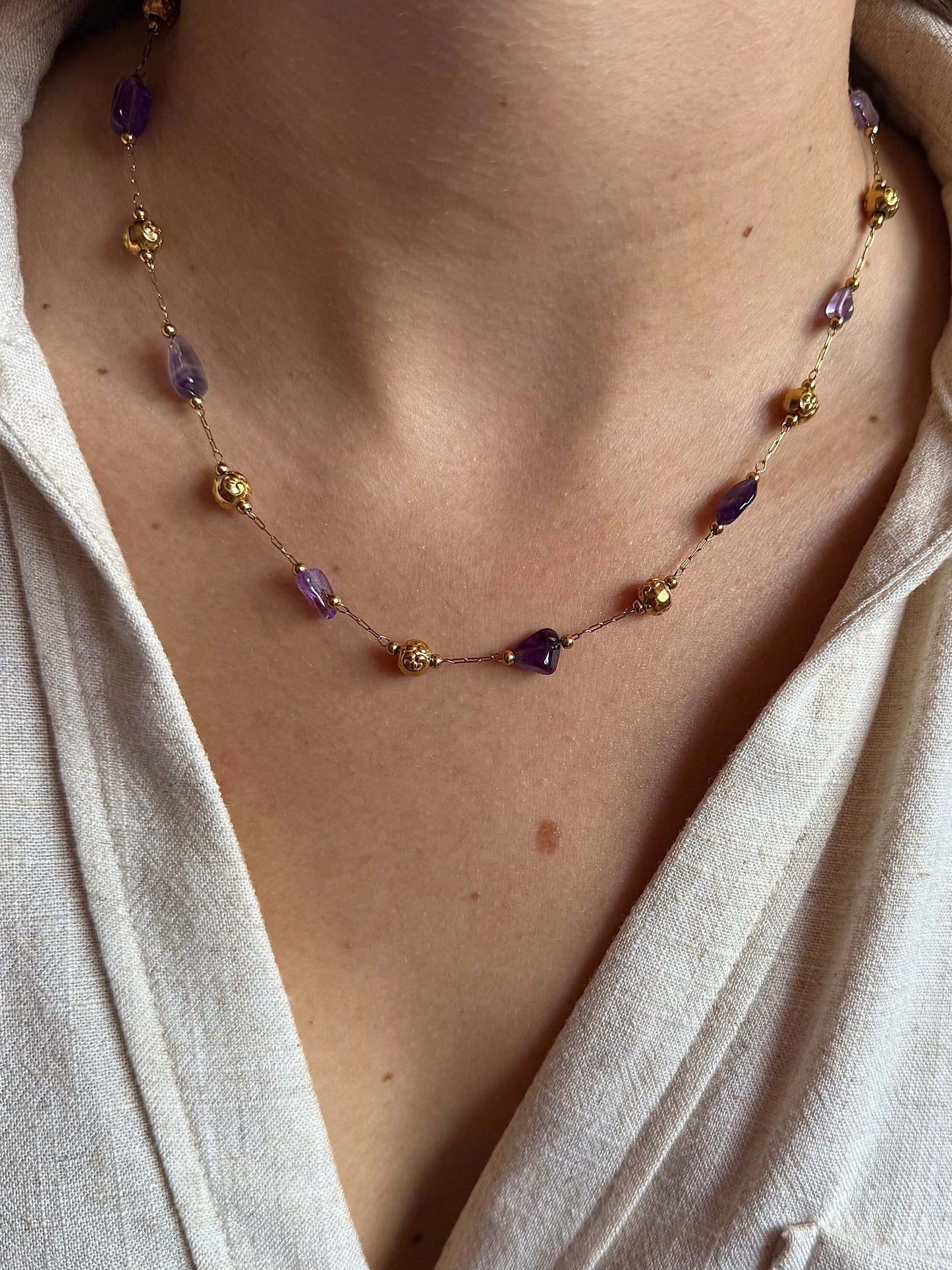 Collier Cérès - Améthyste