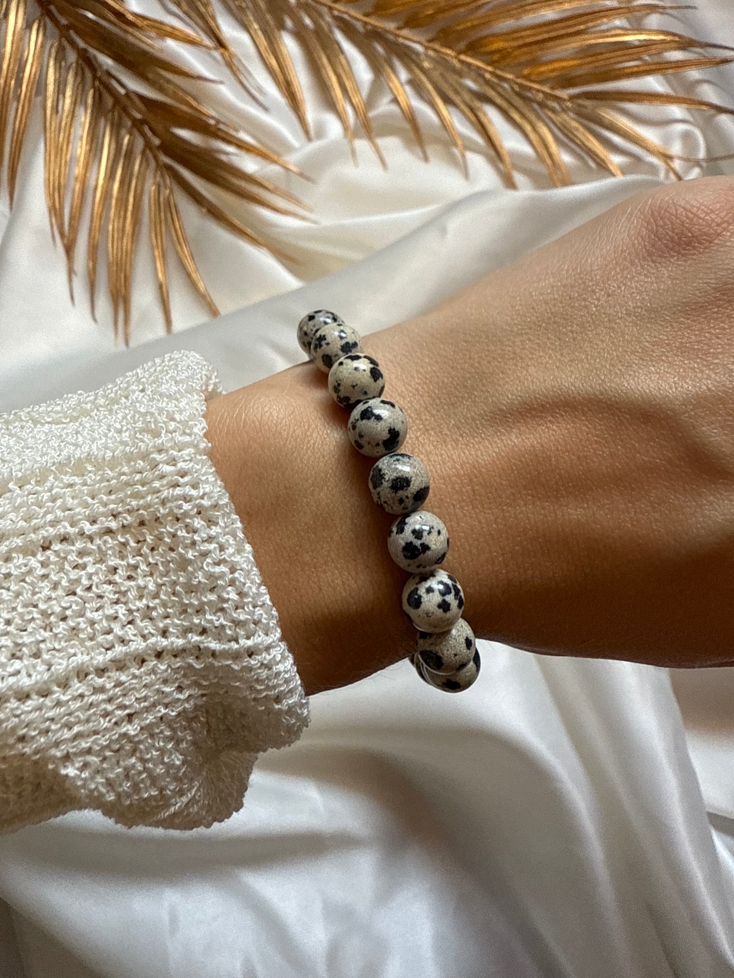 Bracelet - Jaspe Dalmatien
