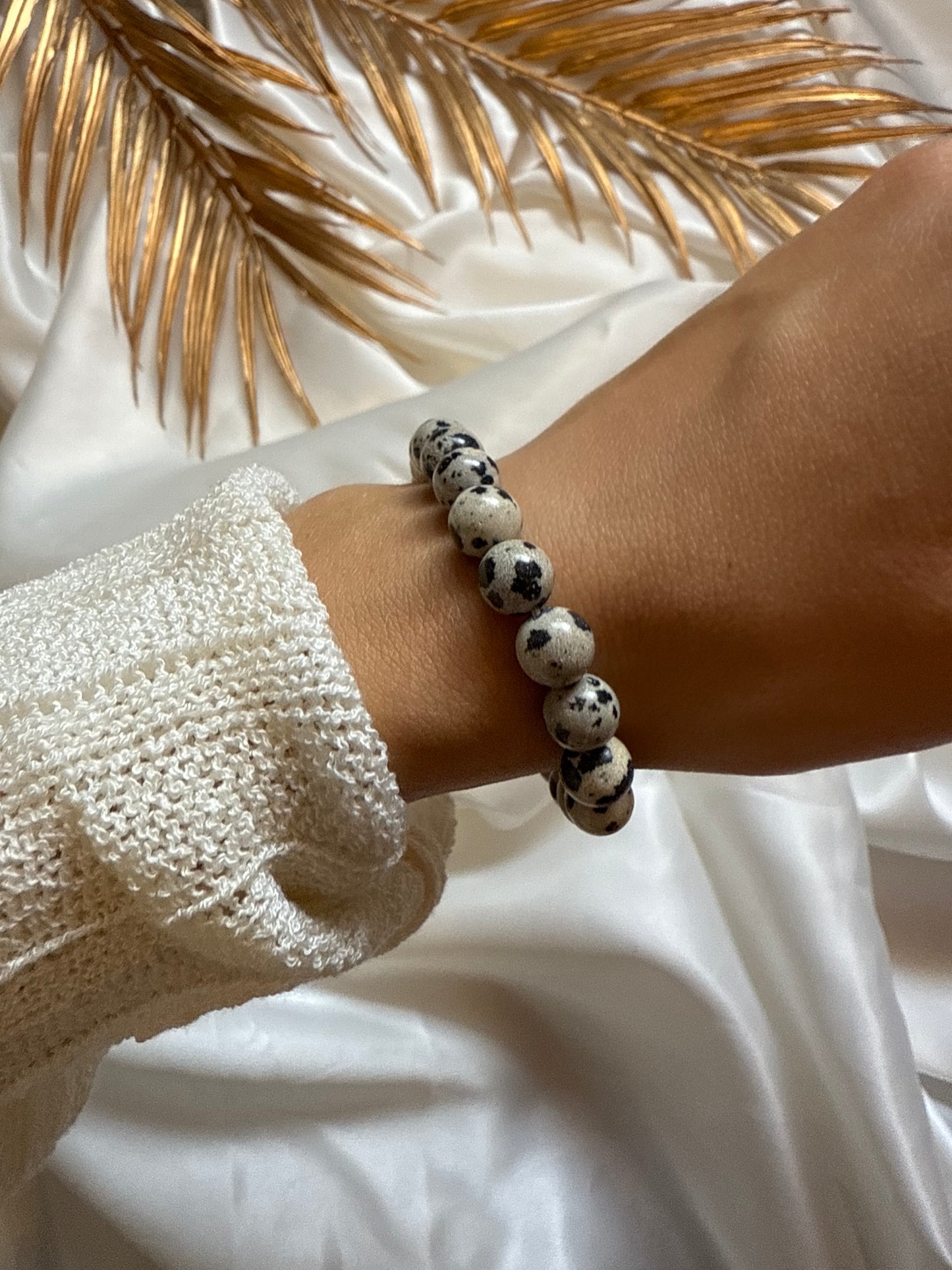 Bracelet - Jaspe Dalmatien