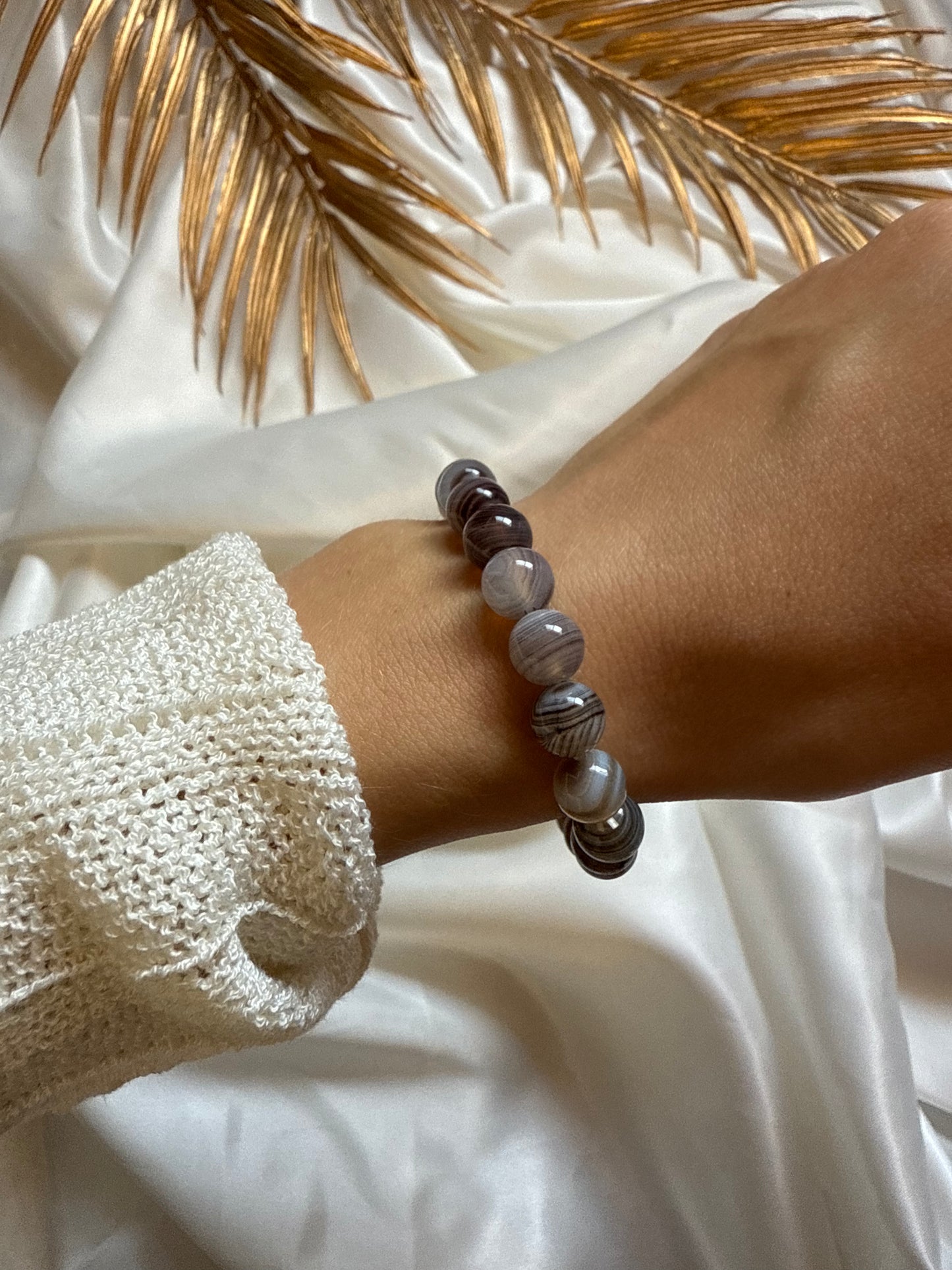 Bracelet - Agate de Botswana