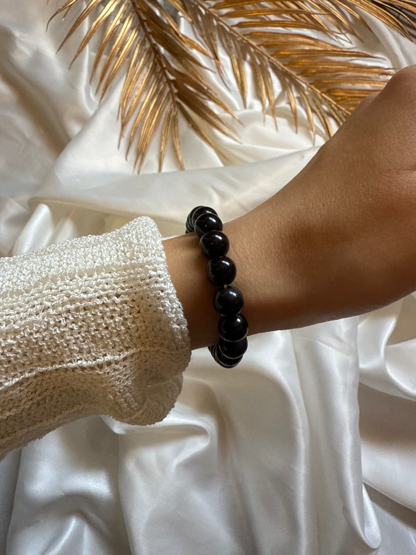 Bracelet - Obsidienne doré