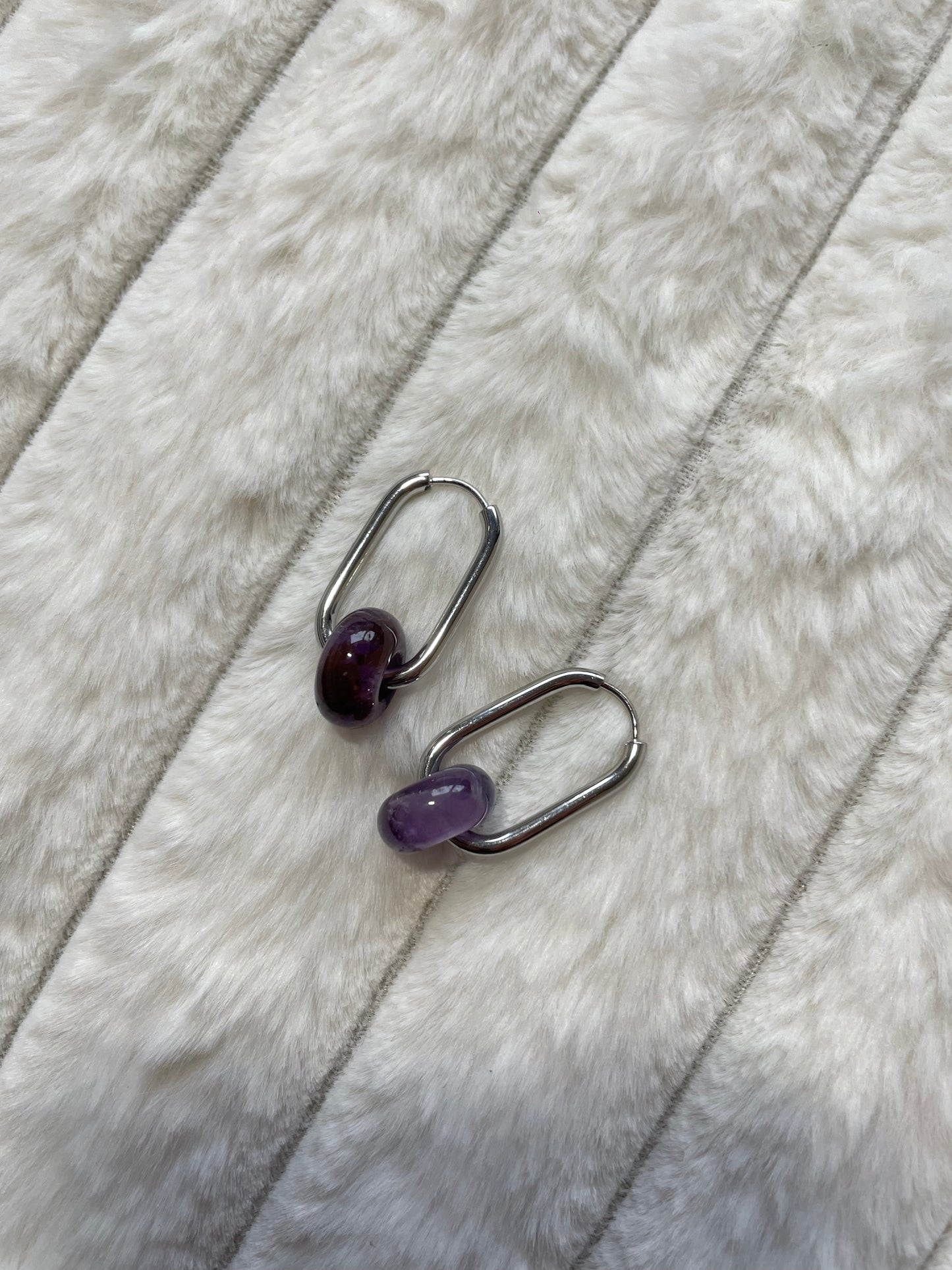 Boucles d’oreilles Léna | Améthyste