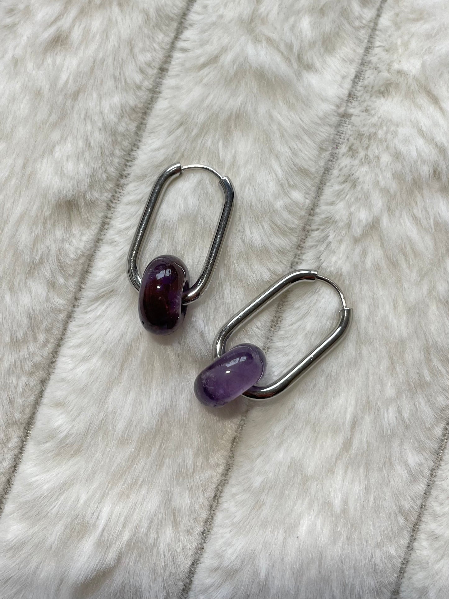 Boucles d’oreilles Léna | Améthyste