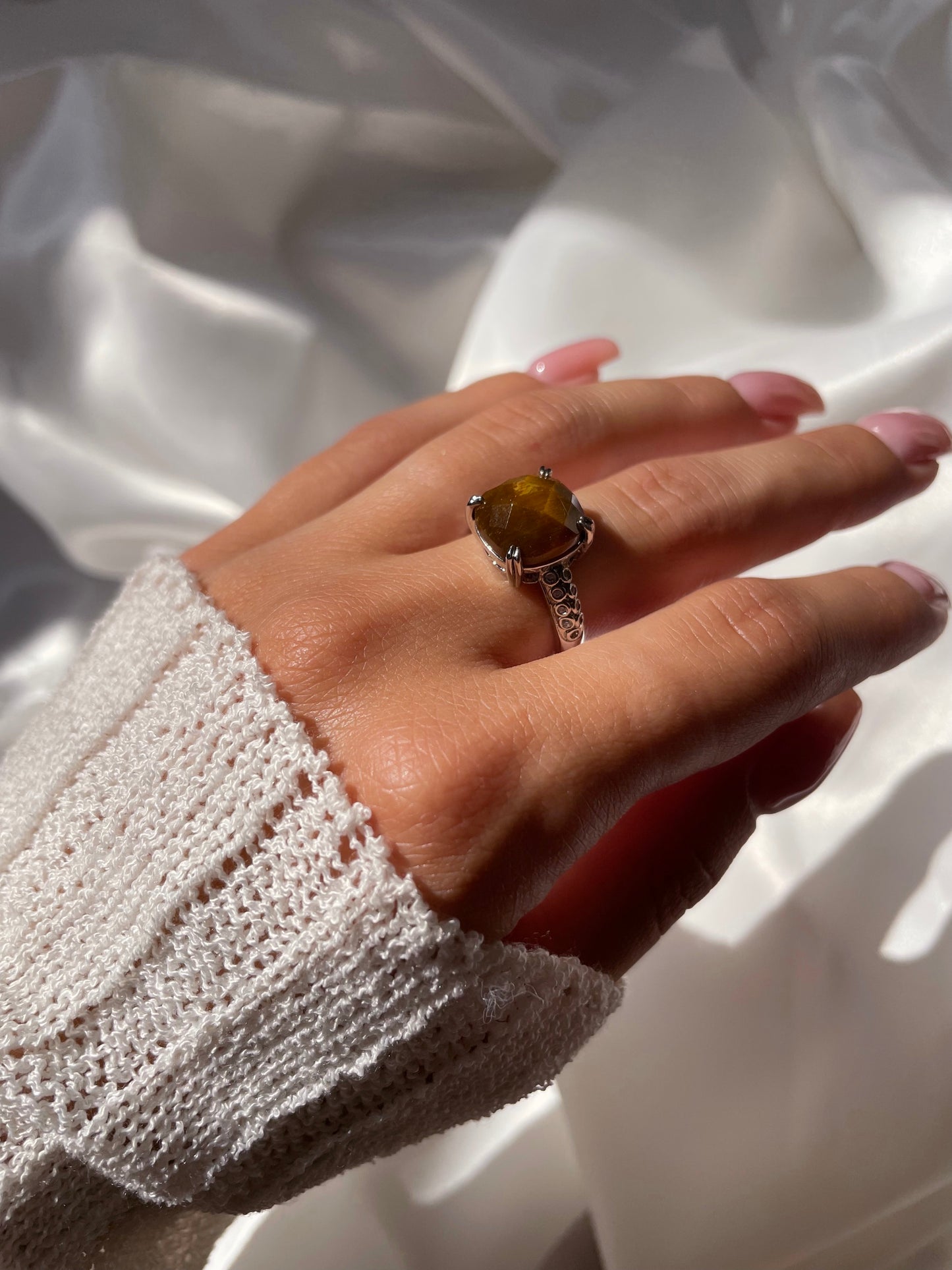 Bague Hécate - Oeil de tigre