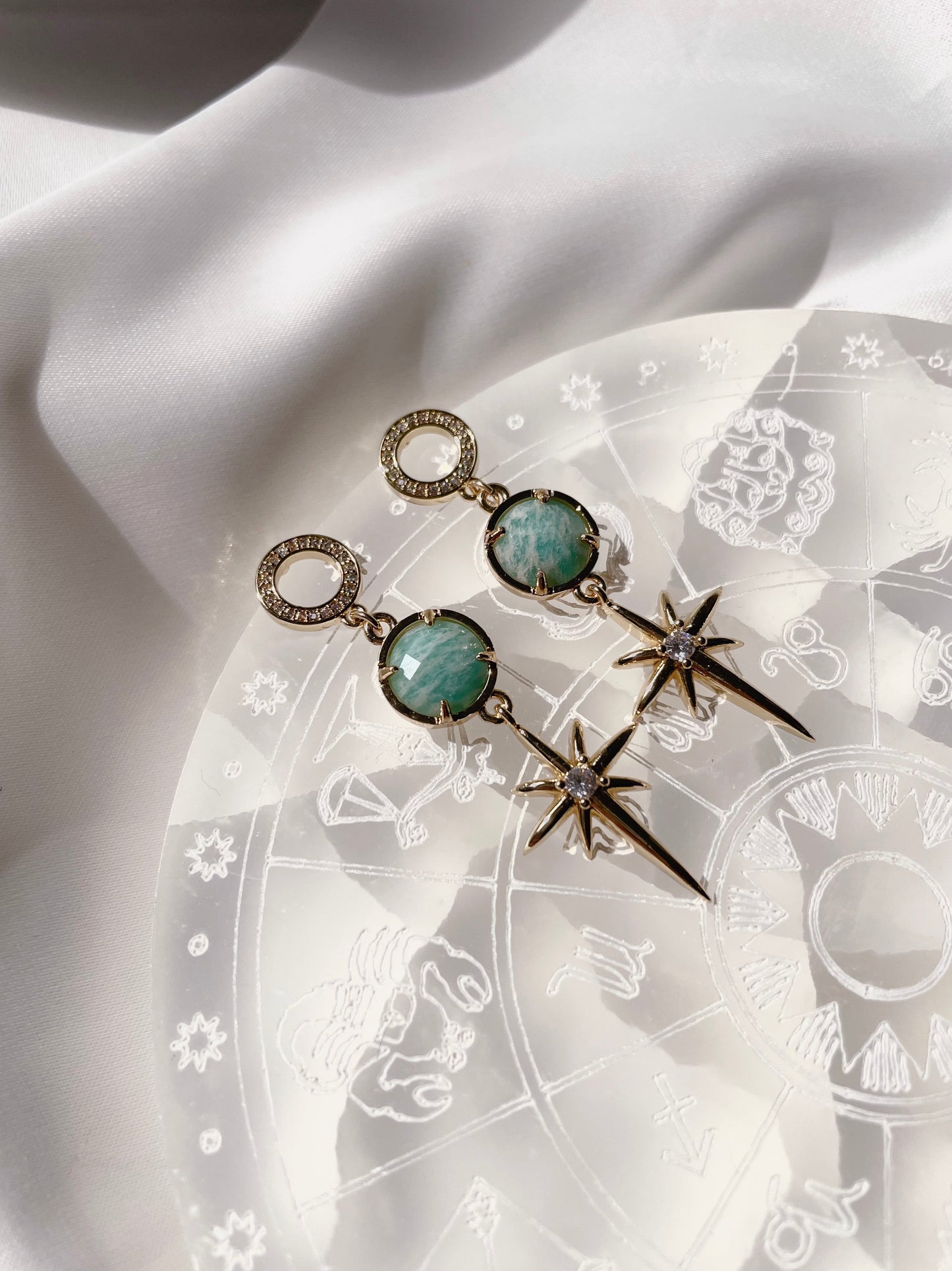 Boucles d'oreilles Estrella - Amazonite