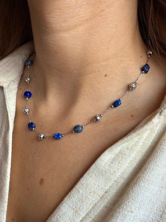 Collier Cérès - Lapis-lazuli