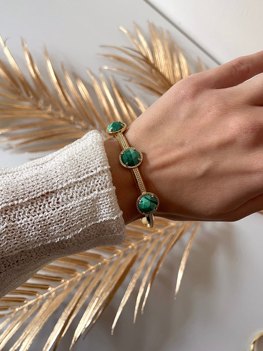 Bracelet Vénus - Malachite