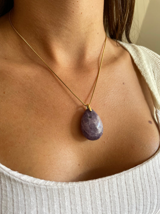 Collier - Lepidolite