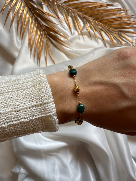 Bracelet Cérès - Malachite