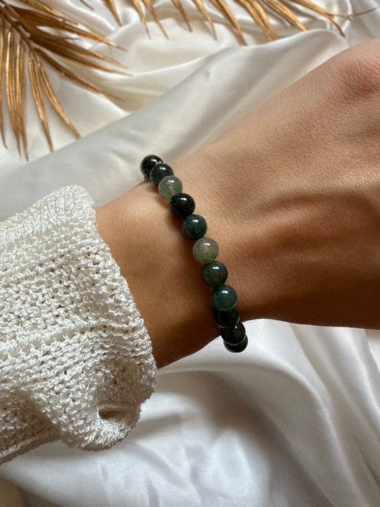 Bracelet agate mousse