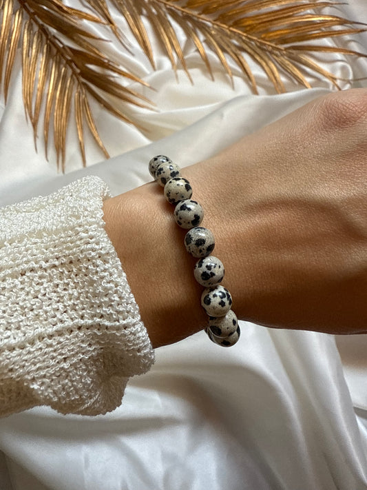 Bracelet - Jaspe Dalmatien