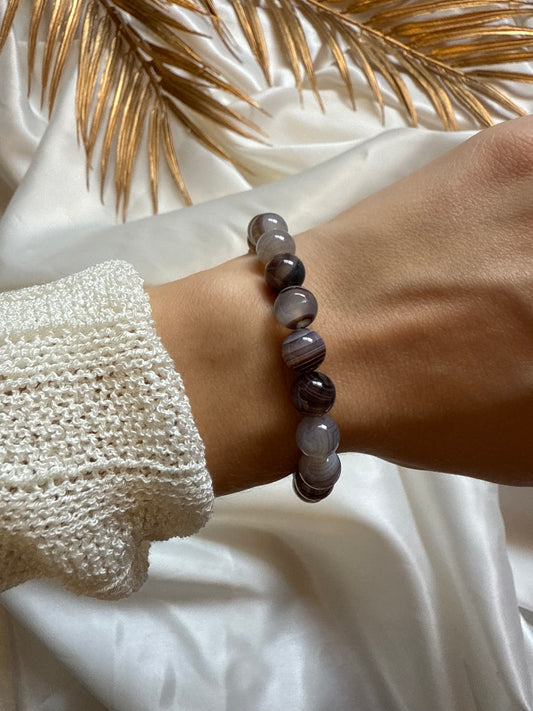 Bracelet - Agate de Botswana