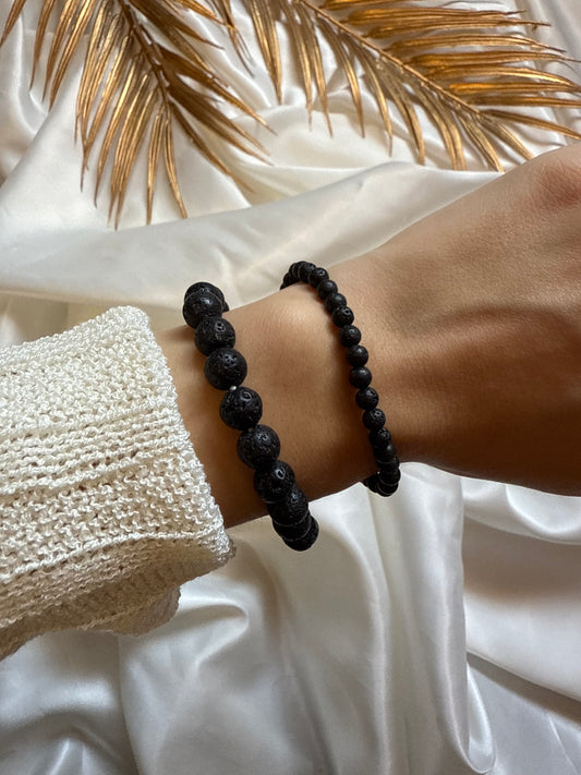 bracelet pierre de lave