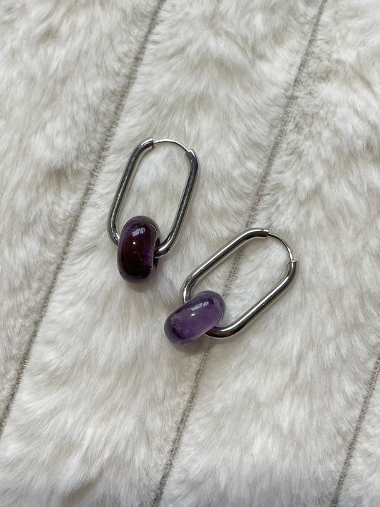 Boucles d’oreilles Léna | Améthyste