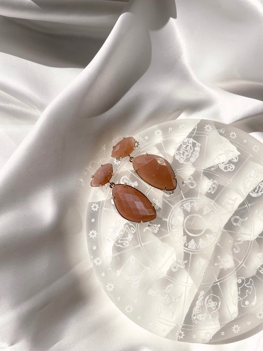 Boucles d'oreilles Égérie - Pierre de soleil